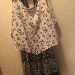 Black and White Romper